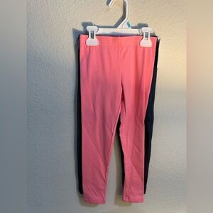 NWT Girl’s Carter’s 2-Pack Pull On Pink & Denim Color Leggings - Size 5